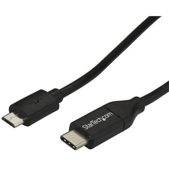 StarTech.com 1 m Micro-USB/USB-C Data Transfer Cable for External Hard Drive, Smartphone, Tablet, Notebook, Desktop Computer - 1