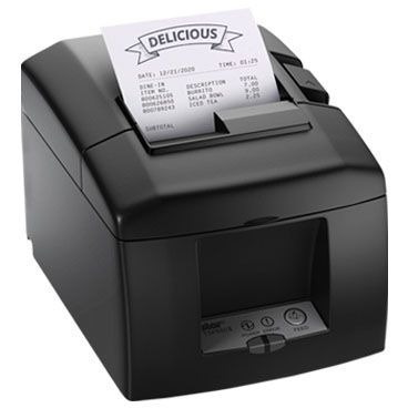 Star Micronics TSP650II Thermal Printer, USB - Auto Cutter, External Power Supply Included, Gray