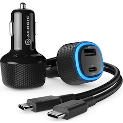 ALOGIC Rapid 2 Port USB-A + USB-C Car Charger - 12W + 45W Power Delivery - For Laptops, Tablets and Phones