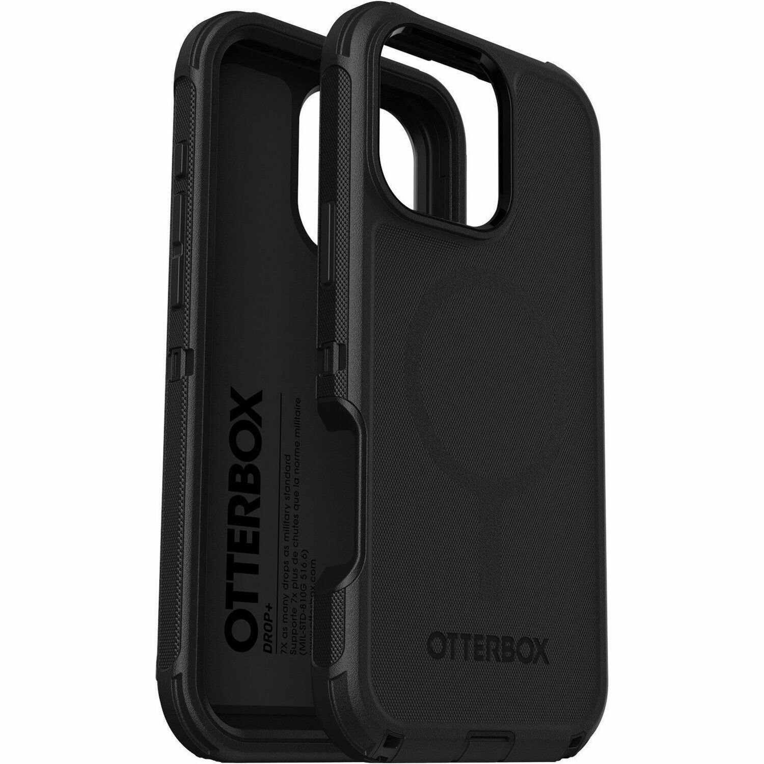 OtterBox Defender Case for Apple iPhone 16 Pro Max Smartphone - Textured - Black - 1 Pack - Retail