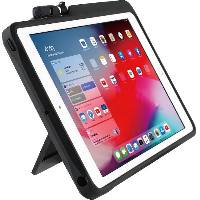 Kensington BlackBelt Rugged Carrying Case for 10.2" Apple iPad Tablet, Apple Pencil - Black