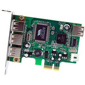 StarTech.com 4-port PCI Express LP USB Adapter Card