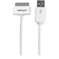 StarTech.com 1m (3 ft) AppleÃ‚&reg; 30-pin Dock Connector to USB Cable for iPhone / iPod / iPad with Stepped Connector