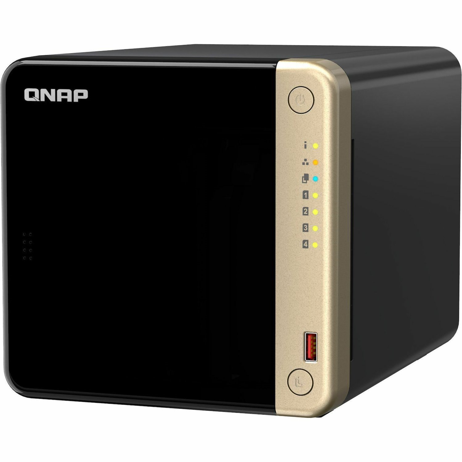 QNAP Turbo NAS TS-464-8G 4 x Total Bays SAN/NAS Storage System - 4 GB Flash Memory Capacity - Intel Celeron N5095 Quad-core (4 Core) - 8 GB RAM - DDR4 SDRAM Tower