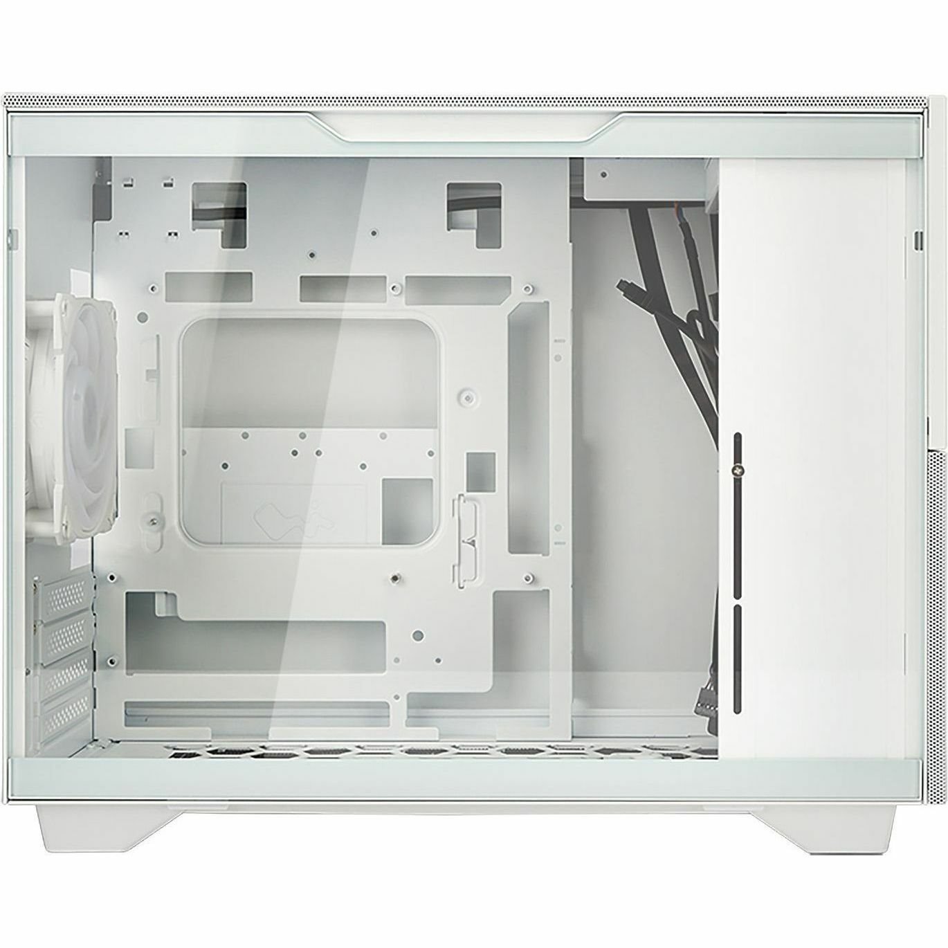 In Win IW-CS-F3WHI-1AN120P Gaming Computer Case - Micro ATX, Mini ITX Motherboard Supported - Mini-tower - SECC, Tempered Glass, Wood, Mesh - White