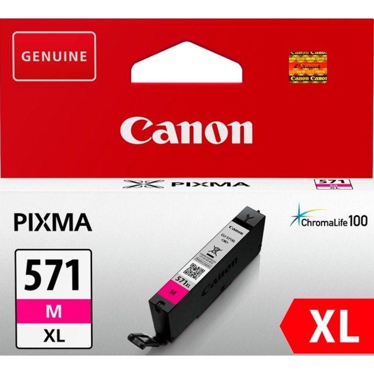 Canon CLI-571M XL Original High Yield Inkjet Ink Cartridge - Magenta - 1 / Pack