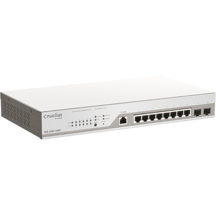 D-Link DBS-2000 DBS-2000-10MP 10 Ports Manageable Ethernet Switch