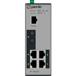 Perle IDS-205F - Managed Industrial Ethernet Switch with Fiber