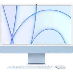 Apple iMac MGPL3B/A All-in-One Computer - Apple M1 Octa-core (8 Core) - 8 GB RAM - 512 GB SSD - 61 cm (24") 4.5K 4480 x 2520 - Desktop - Blue