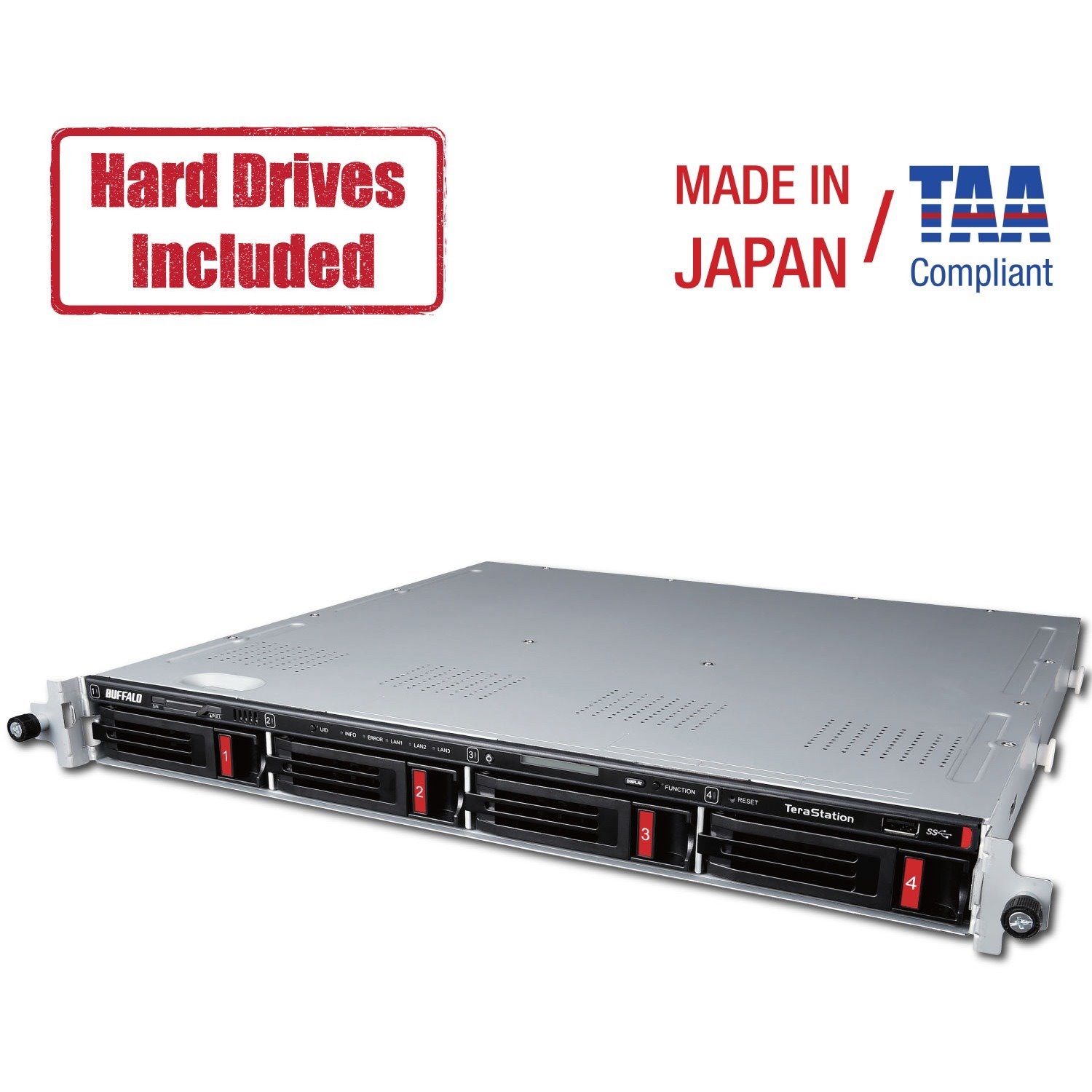 Buffalo TeraStation 5410RN Rackmount 16TB NAS Hard Drives Included