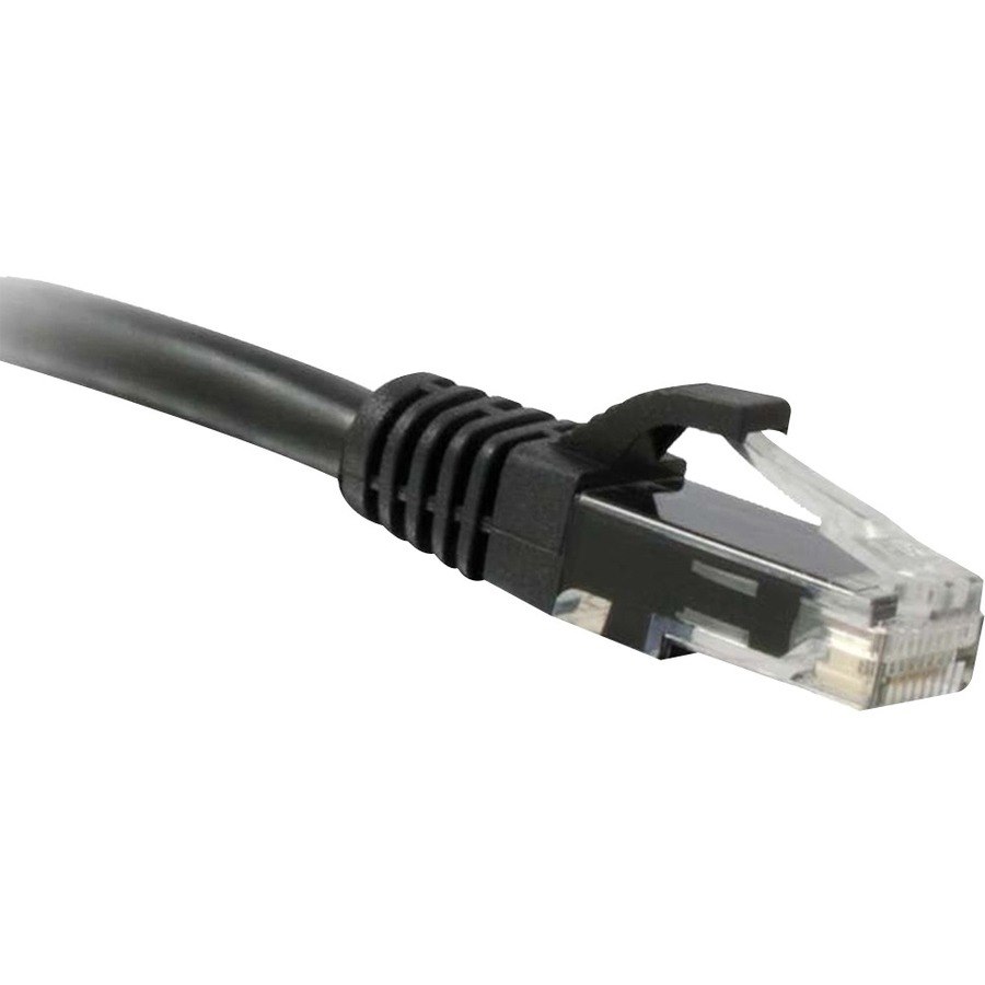 ENET Cat6 Black 10 Foot Patch Cable with Snagless Molded Boot (UTP) High-Quality Network Patch Cable RJ45 to RJ45 - 10Ft