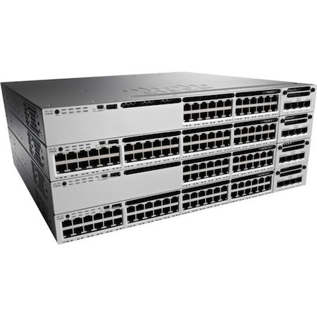 Cisco Catalyst 3850 3850-24T 24 Ports Manageable Layer 3 Switch - 10/100/1000Base-T - Refurbished