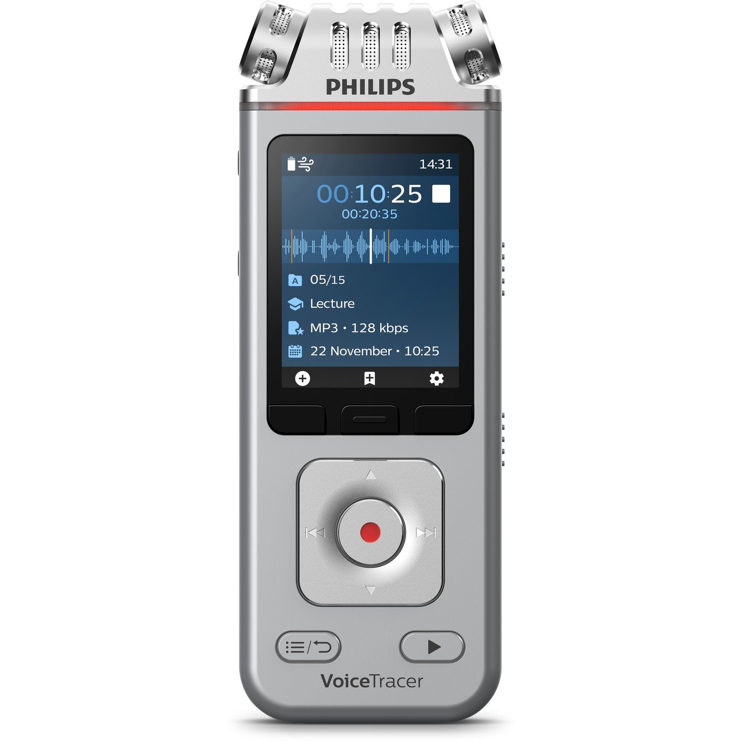 Philips Voice Tracer DVT4110 Digital Voice Recorder