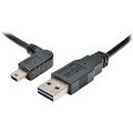 Tripp Lite by Eaton Universal Reversible USB 2.0 Cable (Reversible A to Left-Angle 5Pin Mini B M/M), 6 ft. (1.83 m)
