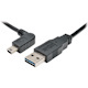 Tripp Lite by Eaton Universal Reversible USB 2.0 Cable (Reversible A to Left-Angle 5Pin Mini B M/M), 6 ft. (1.83 m)