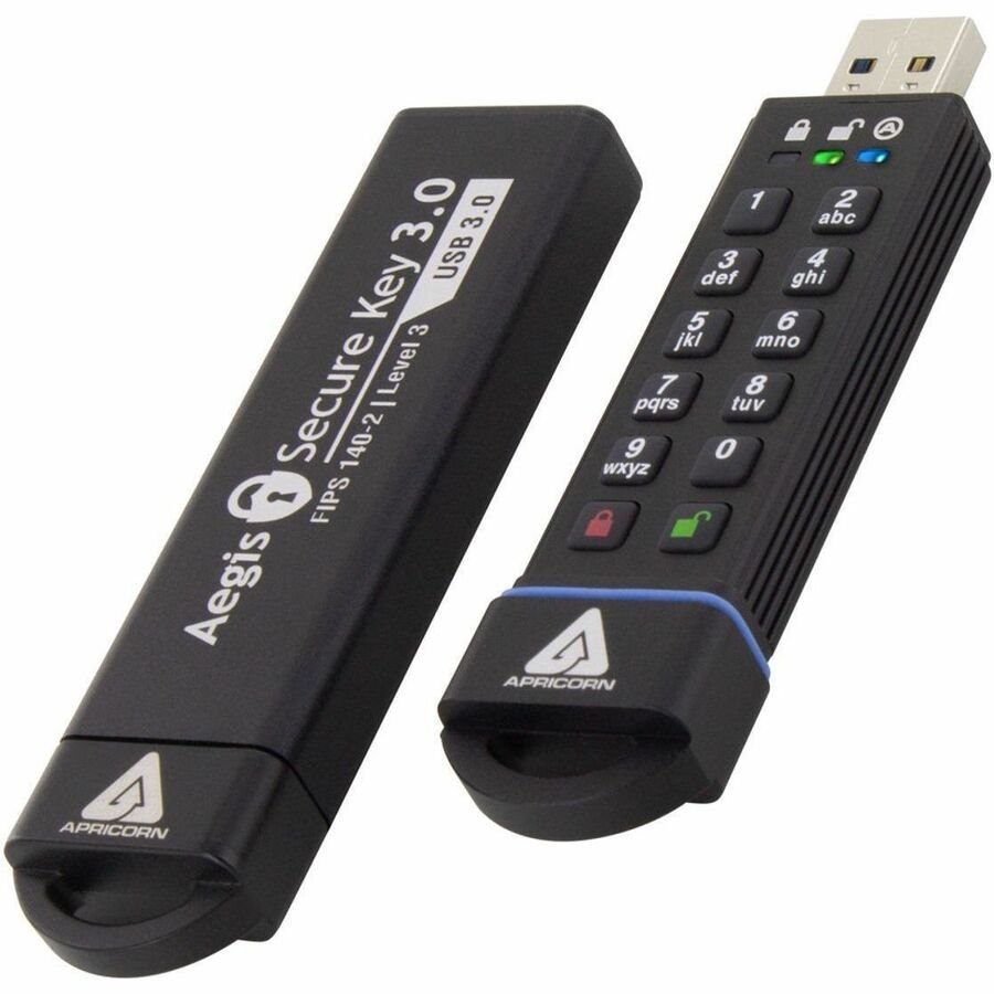 Apricorn Aegis Secure Key 3.0 2TB USB 3.1 Type A Flash Drive