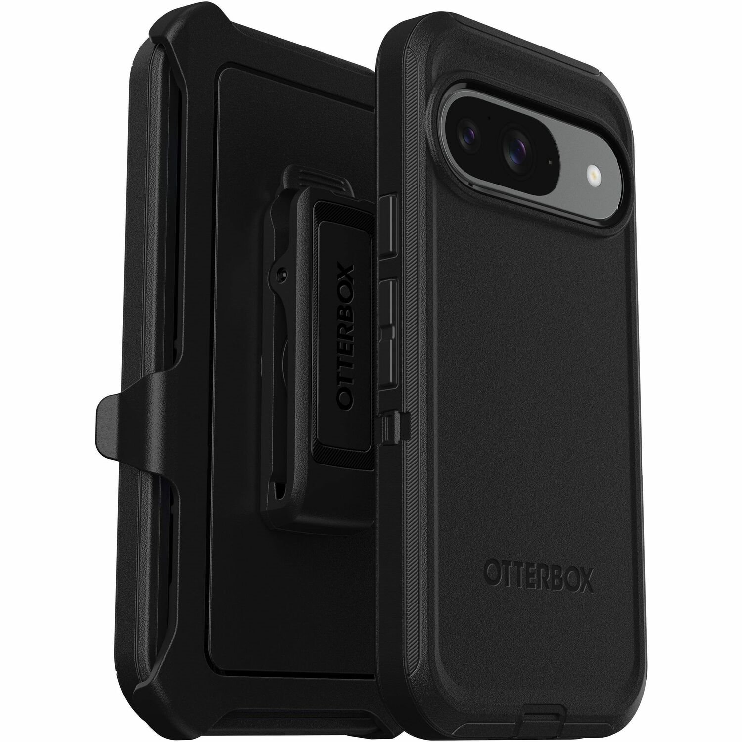 OtterBox Defender Rugged Carrying Case (Holster) Google Pixel 9 Pro, Pixel 9 Smartphone - Black