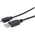 Manhattan Hi-Speed USB 2.0 A Male to Micro-B Male Device Cable, 1.5', Black
