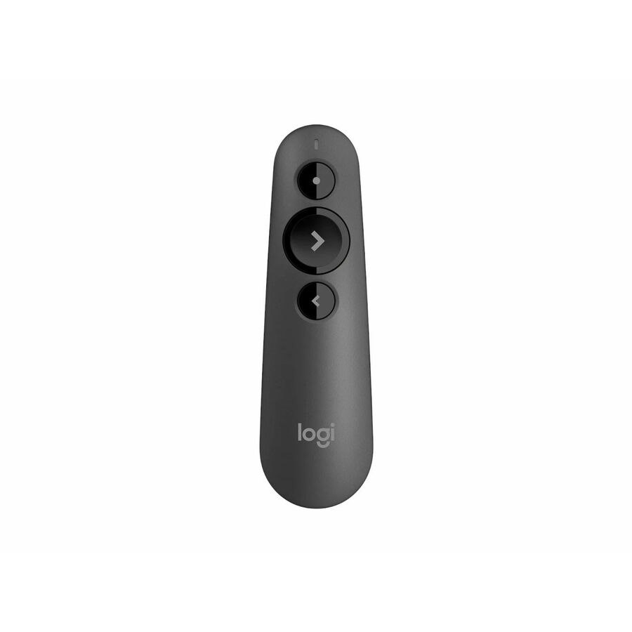 Logitech R500 Presentation Pointer - Bluetooth/Radio Frequency - USB - 3 Button(s) - Graphite