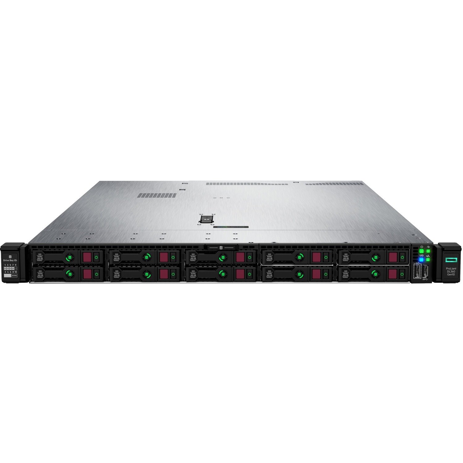 HPE ProLiant DL360 G10 1U Rack Server - 2 x Intel Xeon Gold 5118 2.30 GHz - 32 GB RAM - 12Gb/s SAS Controller - Refurbished