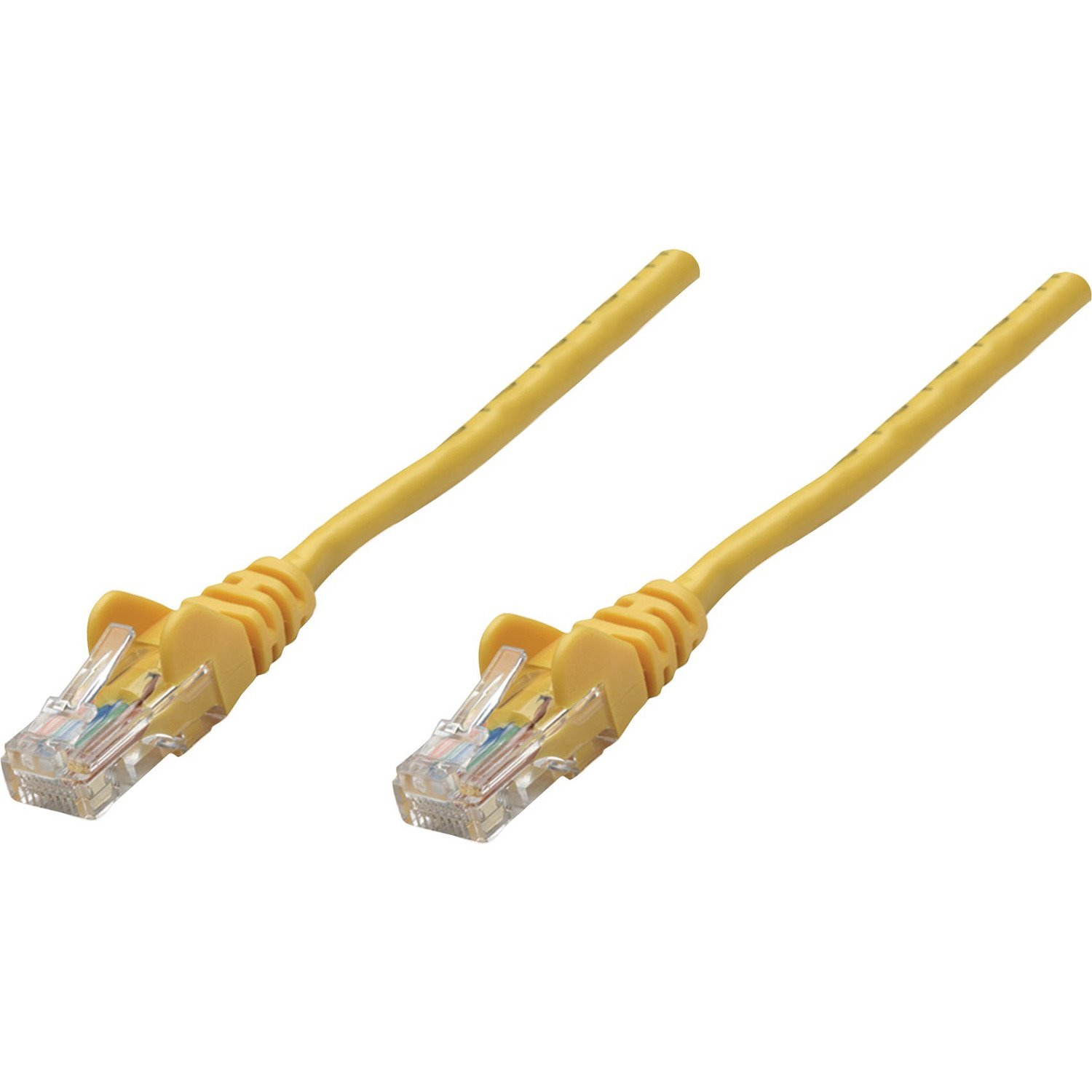 Intellinet Network Patch Cable, Cat5e, 3m, Yellow, CCA, U/UTP, PVC, RJ45, Gold Plated Contacts, Snagless, Booted, Lifetime Warranty, Polybag