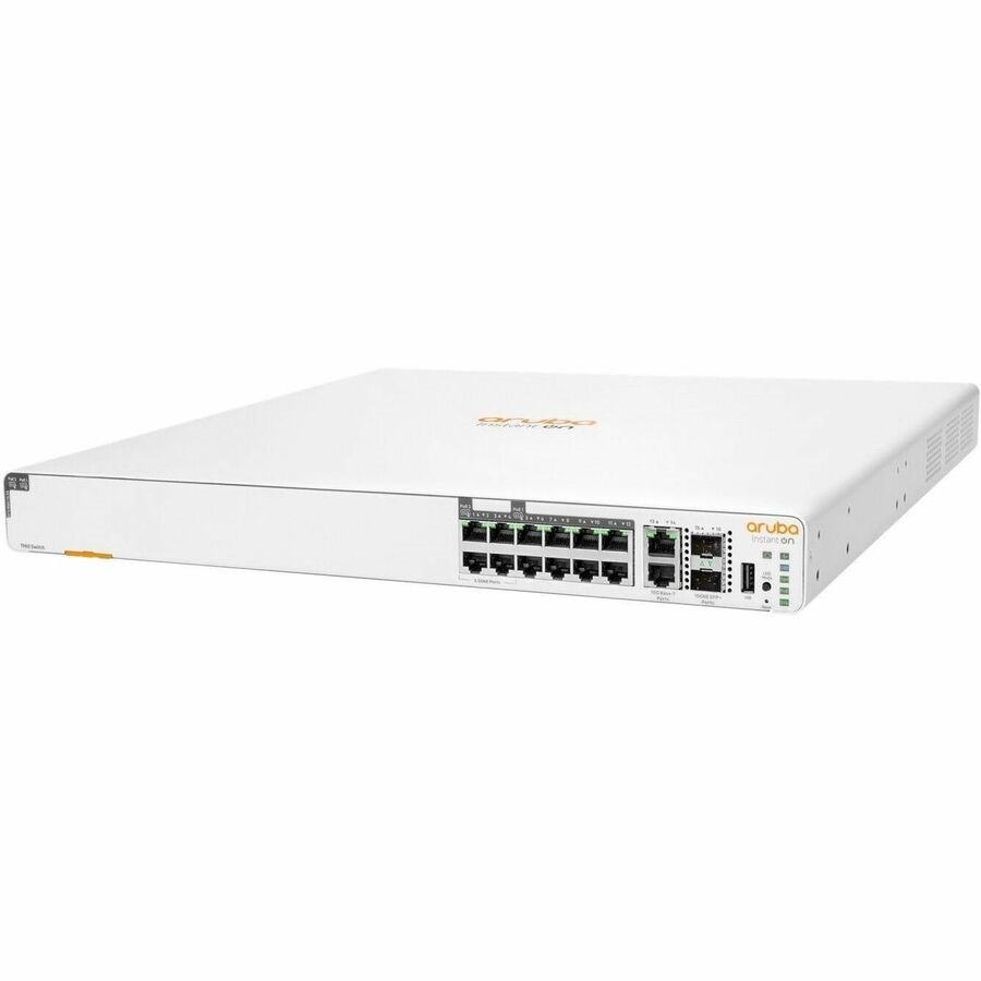 Aruba Instant On 1960 14 Ports Manageable Ethernet Switch - Gigabit Ethernet, 10 Gigabit Ethernet, 2.5 Gigabit Ethernet - 10/100/1000Base-T, 1000Base-X, 10GBase-T, 2.5GBase-T