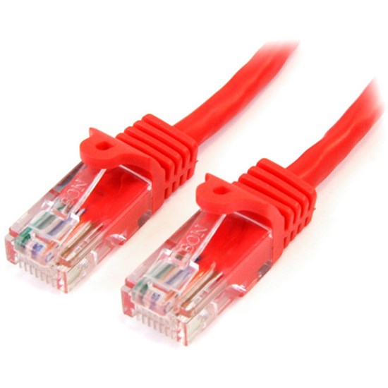 StarTech.com 25 ft Red Snagless Cat5e UTP Patch Cable