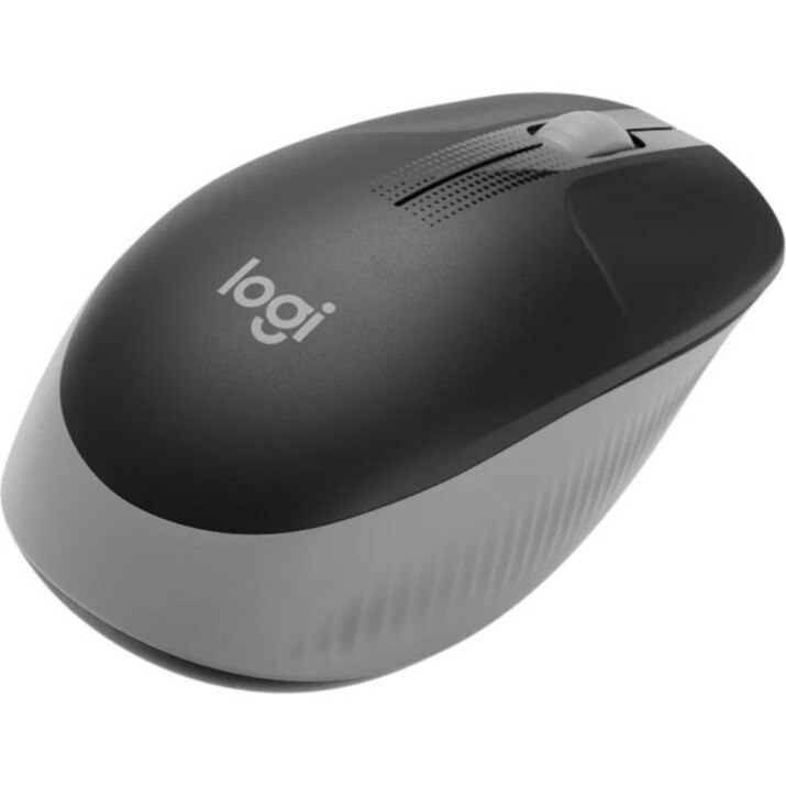Logitech Wireless Mouse M190 - Full Size Ambidextrous Curve Design, 18-Month Battery with Power Saving Mode, Precise Cursor Control & Scrolling, Wide Scroll Wheel, Thumb Grips (Charcoal)