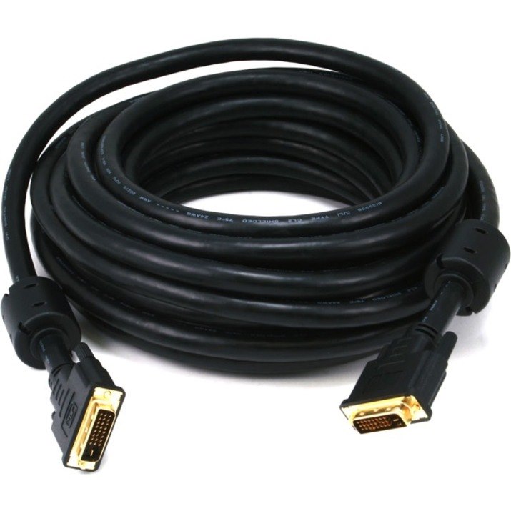 Monoprice 35ft 24AWG CL2 Dual Link DVI-D Cable - Black