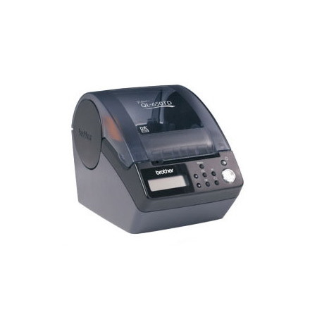 Brother P-touch QL-650TD Direct Thermal/Thermal Transfer Printer - Monochrome - Label Print - Black