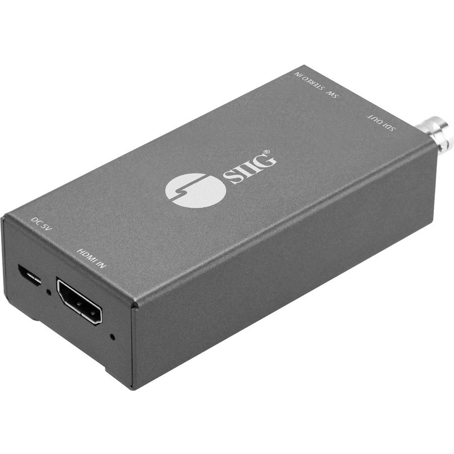 SIIG HDMI to 3G/HD/SD-SDI with Audio Embedder Mini Converter