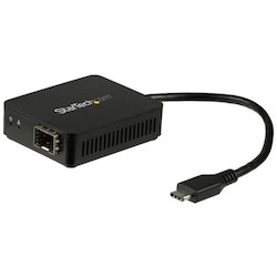 StarTech.com USB C to Fiber Optic Converter - Open SFP - USB 3.0 Gigabit Ethernet Network Adapter - 1000BASE-SX/LX - Windows / Mac / Linux