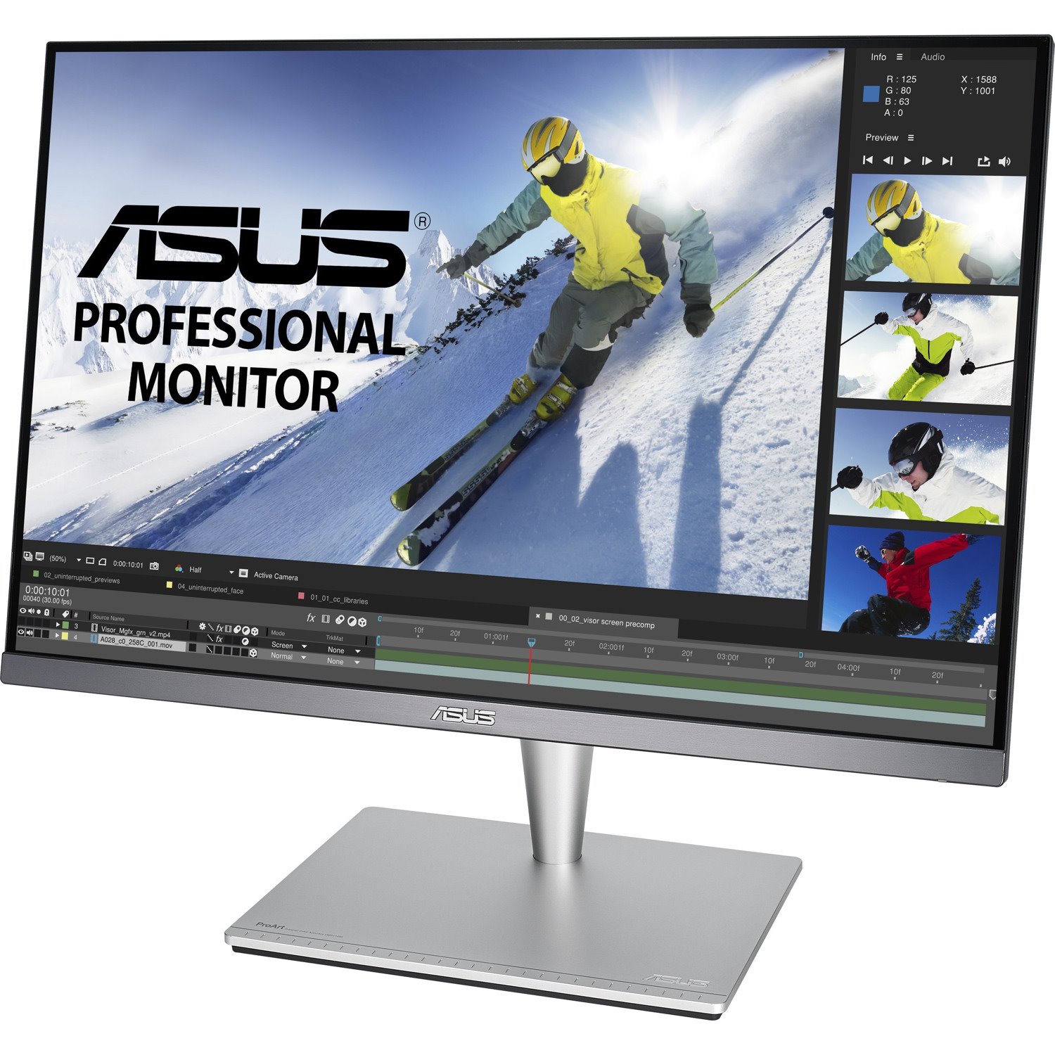 Asus ProArt PA24AC WUXGA LCD Monitor - 16:10 - Grey