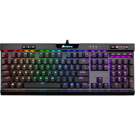 Corsair RAPIDFIRE K70 RGB MK.2 Keyboard - Cable Connectivity - USB 2.0 Type A Interface - English (North America) - Black