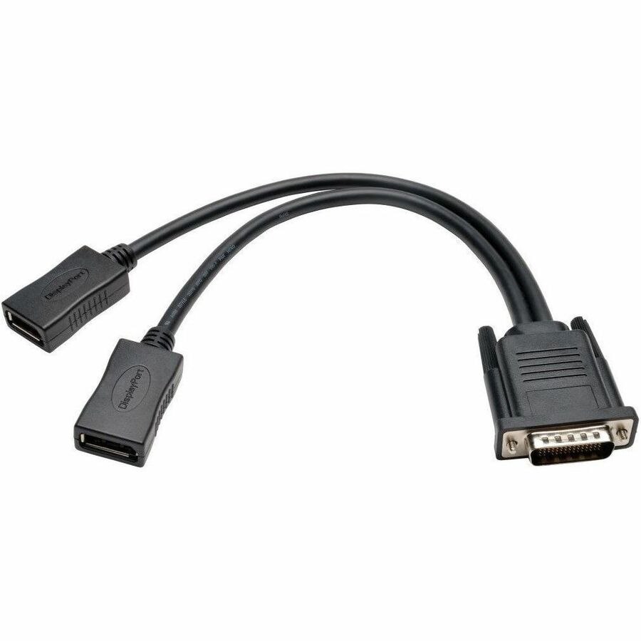 Eaton Tripp Lite Series DMS-59 to Dual DisplayPort Splitter Y Cable (M to 2xF), 1 ft. (0.31 m)