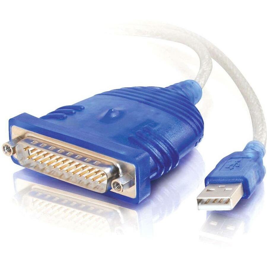 C2G 6ft USB to Serial Adapter - USB to DB25 Serial RS232 Cable - M/M