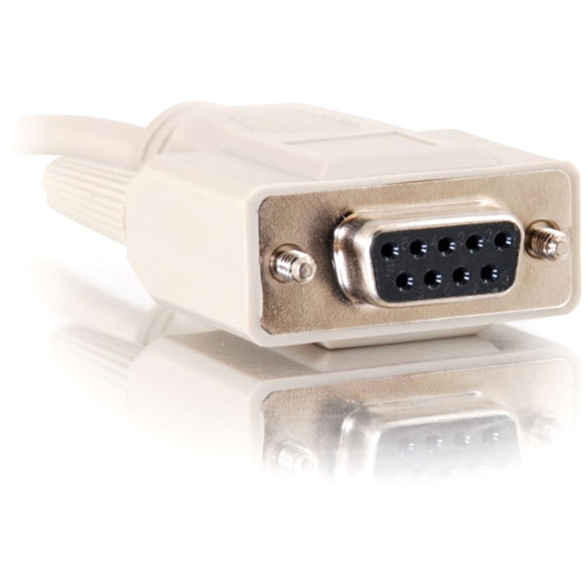 C2G 15ft DB9 F/F Cable - Beige