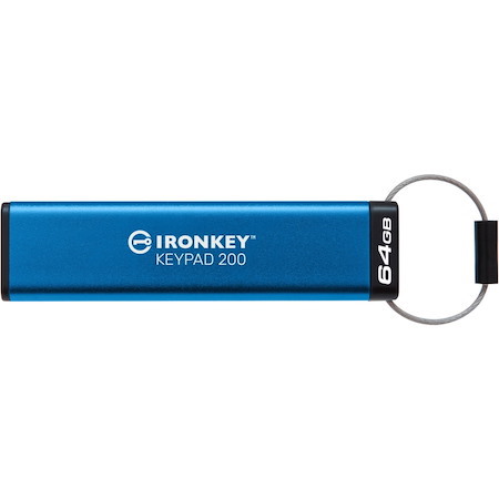 IronKey Keypad 200 IKKP200 64 GB USB 3.2 (Gen 1) Type A Flash Drive - XTS-AES
