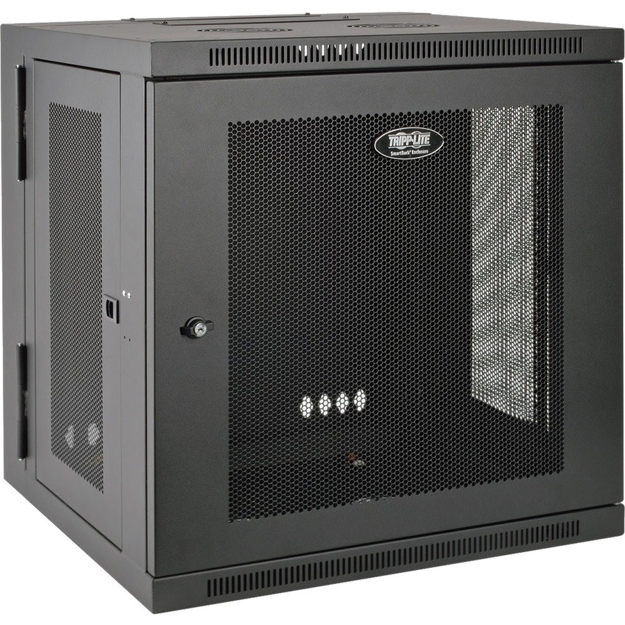 Eaton Tripp Lite Series SmartRack 12U UPS-Depth Wall-Mount Small Rack Enclosure, Hinged Back