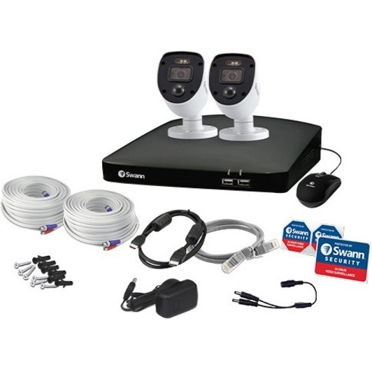 Swann Enforcer SWDVK-446802SL 4 Channel Night Vision Wired Video Surveillance System 1 TB HDD