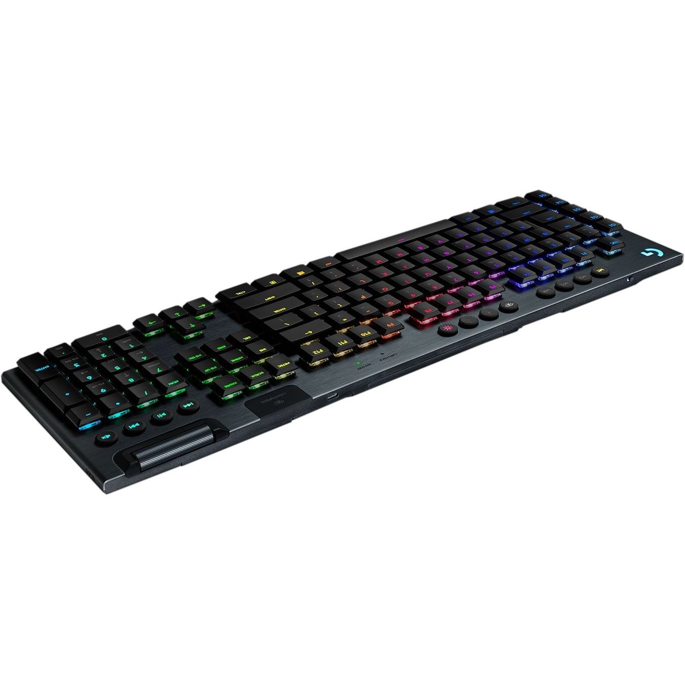 Logitech G915 Gaming Keyboard - Wireless Connectivity - USB Interface - English (UK) - QWERTY Layout - Black