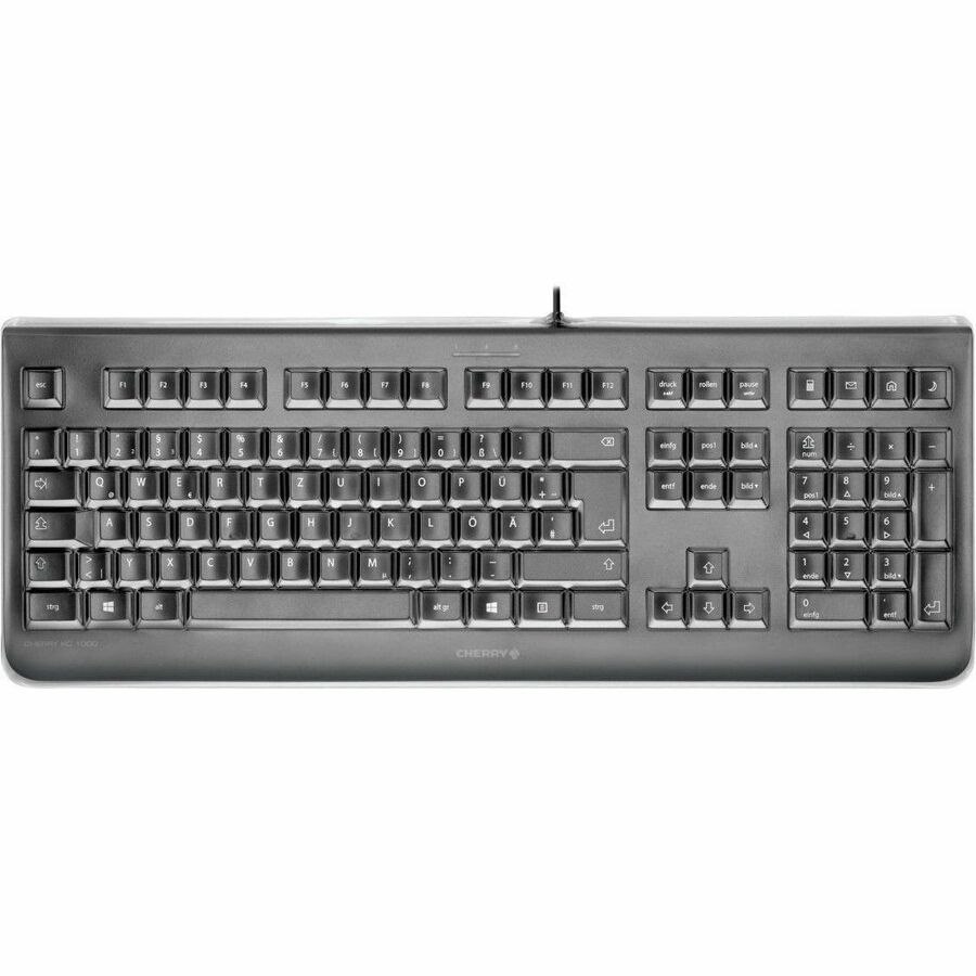 CHERRY KC 1068 Keyboard - Cable Connectivity - USB Type A Interface - English (UK) - Grey