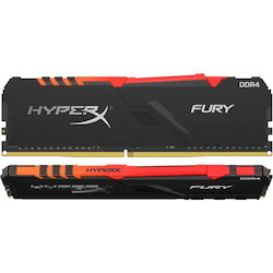 HyperX FURY RAM Module - 16 GB (2 x 8GB) - DDR4-3200/PC4-25600 DDR4 SDRAM - 3200 MHz - 1.35 V