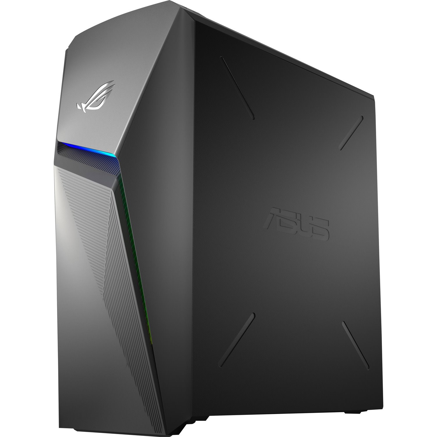 Asus ROG Strix GL10DH-AH762 Gaming Desktop Computer - AMD Ryzen 7 3700X Octa-core (8 Core) 3.60 GHz - 16 GB RAM DDR4 SDRAM - 512 GB M.2 PCI Express NVMe SSD - Mid-tower - Iron Gray