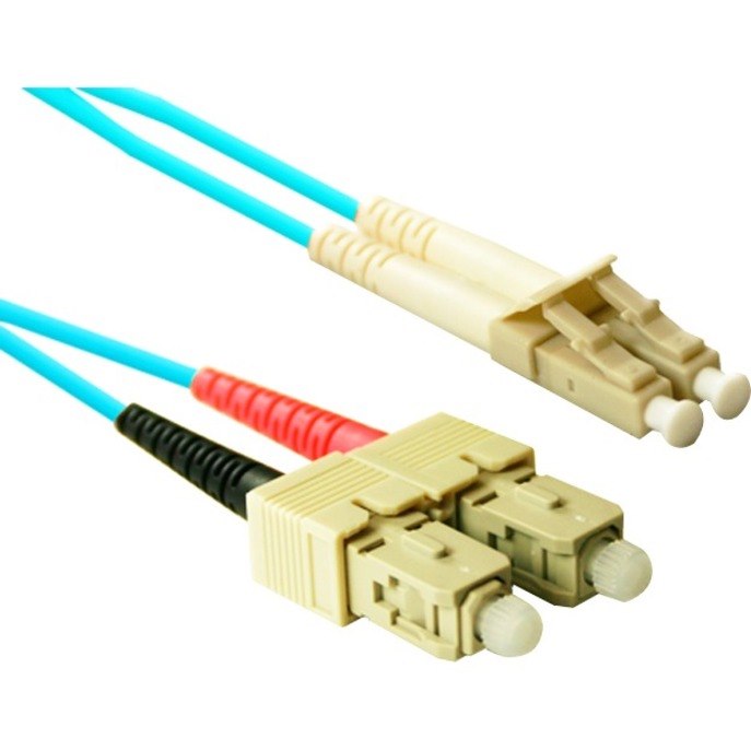 ENET 1M SC/SC Duplex Multimode 50/125 10Gb OM3 or Better Aqua Fiber Patch Cable 1 meter SC-SC Individually Tested