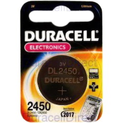 Duracell DL2450 Battery - Lithium Manganese Dioxide (Li-MnO2)