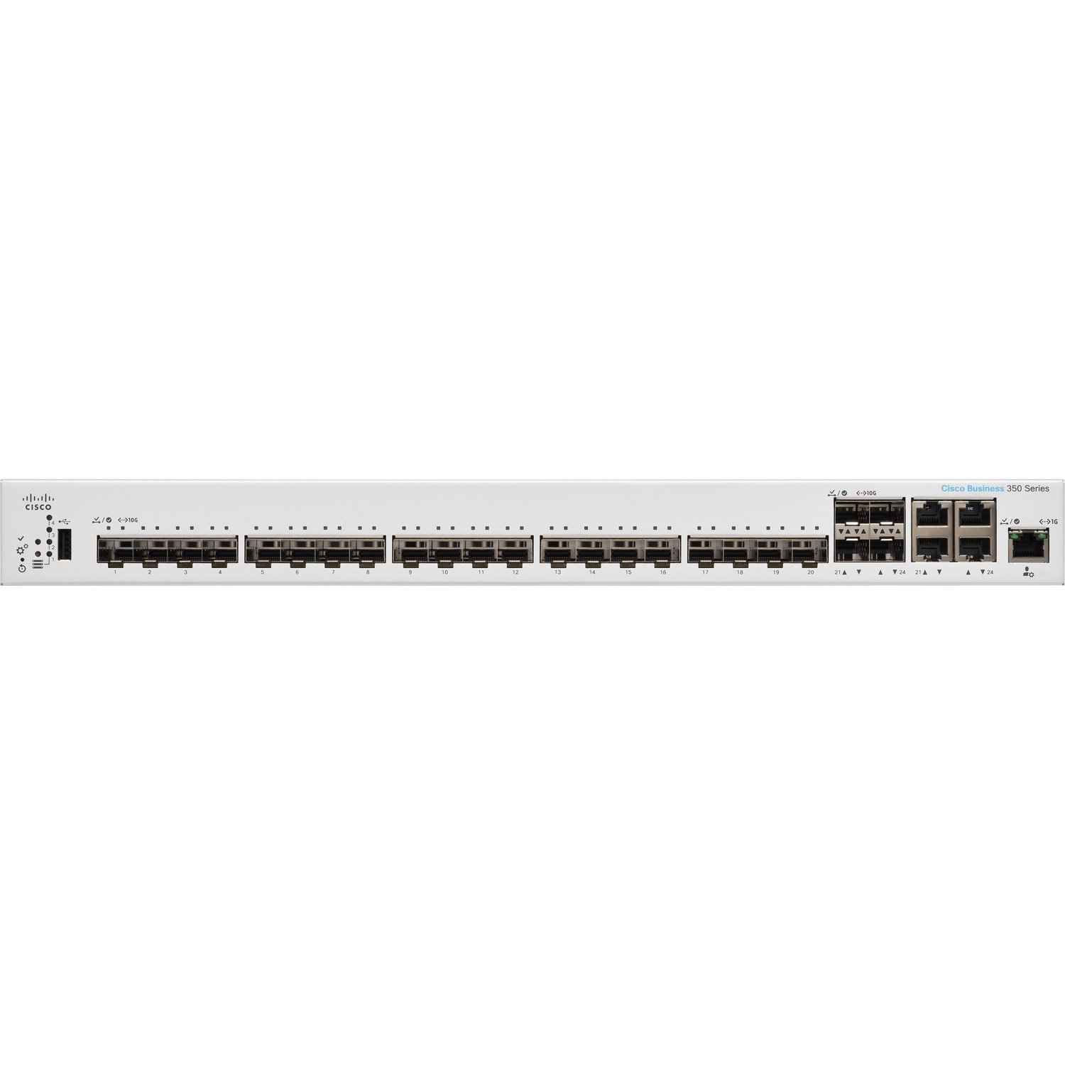 Cisco Business 350 CBS350-24XS 4 Ports Manageable Ethernet Switch - 10 Gigabit Ethernet - 10GBase-T, 10GBase-X