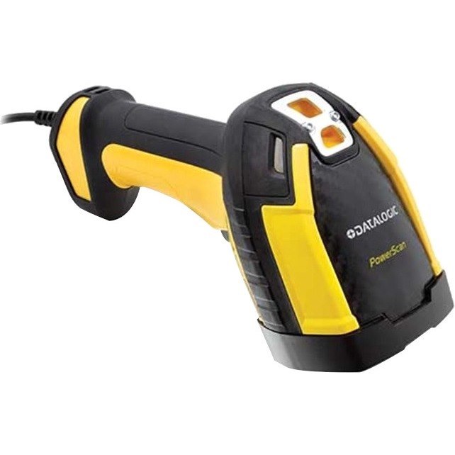 Datalogic PowerScan PD9630 Rugged Manufacturing, Assembly Line, Component Tracking, Inventory, Warehouse, Logistics, Picking, Sorting Handheld Barcode Scanner Kit - Cable Connectivity - Yellow - USB Cable Included