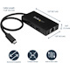 StarTech.com USB-C to Ethernet Adapter &acirc;&euro;" Gigabit &acirc;&euro;" 3 Port USB C to USB Hub and Power Adapter &acirc;&euro;" Thunderbolt 3 Compatible