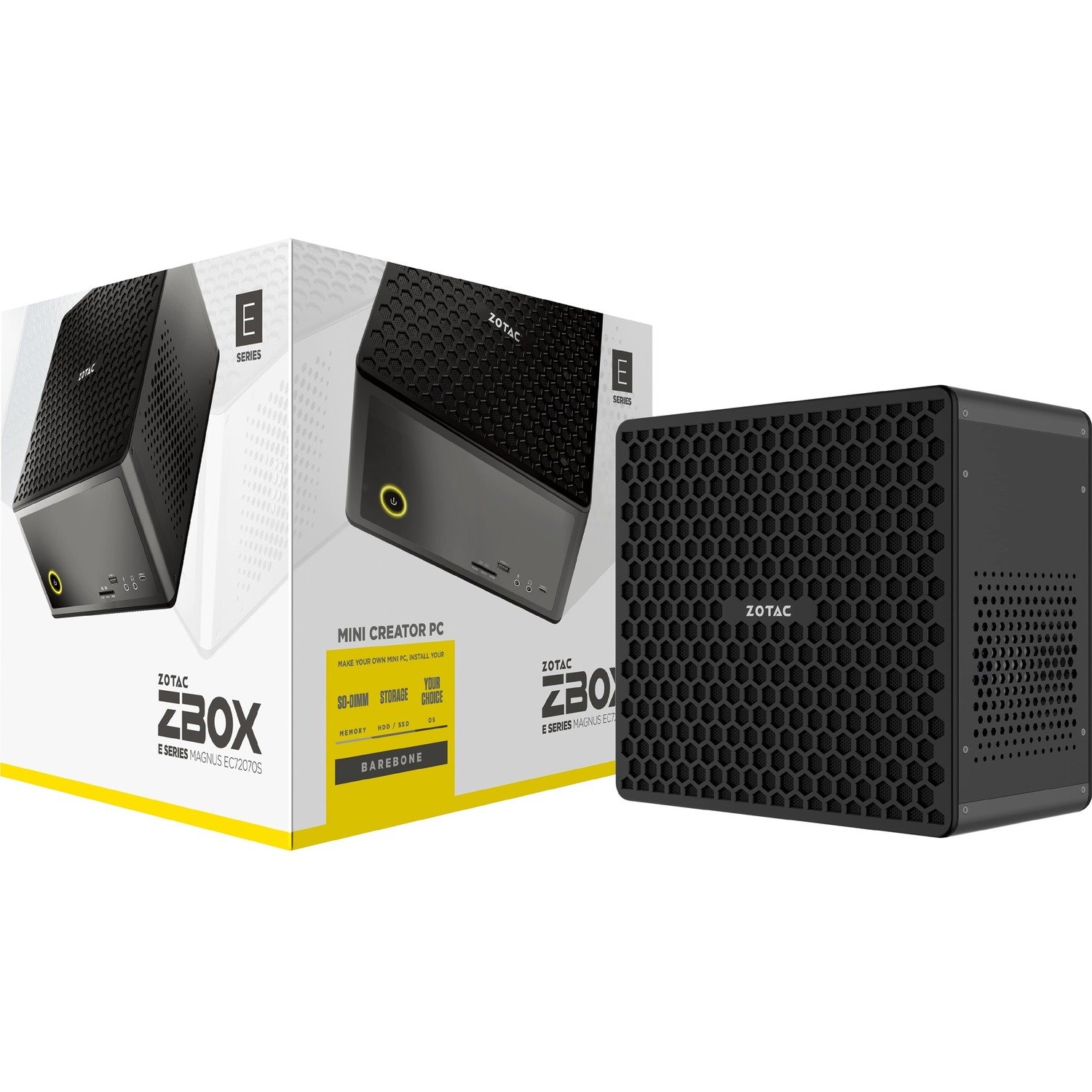 Zotac ZBOX E MAGNUS EC72070S Desktop Computer - Intel Core i7 9th Gen i7-9750H 2.60 GHz DDR4 SDRAM - Mini PC
